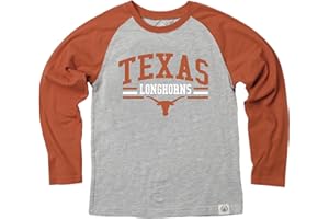 Wes and Willy NCAA Kids LS Raglan Tee