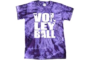 JANT girl Volleyball Tie Dye T-Shirt Stacked Logo