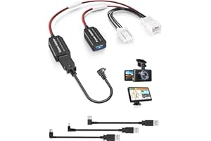 PIXELMAN DashCam Power Adapter,(5P Type E)Fit Subaru Ascent/Crosstrek/Forester/Impreza/Legacy/Outback/WRX,Connect to Auto-Dimming Rearview Mirror,Power Adapter Charging Cable for GPS Dash Cam Mirror Camera