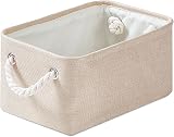 Mangata Fabric Storage Boxes Light Khaki Small Storage Baskets view 1