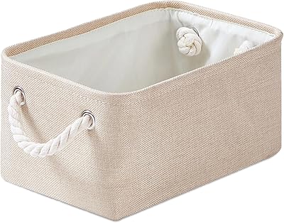 Mangata Fabric Storage Boxes Light Khaki Small Storage Baskets