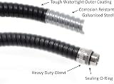 ArmaKit Outdoor Flexible Metal Cable Trunking 20mm 10m Coil IP54 view 2