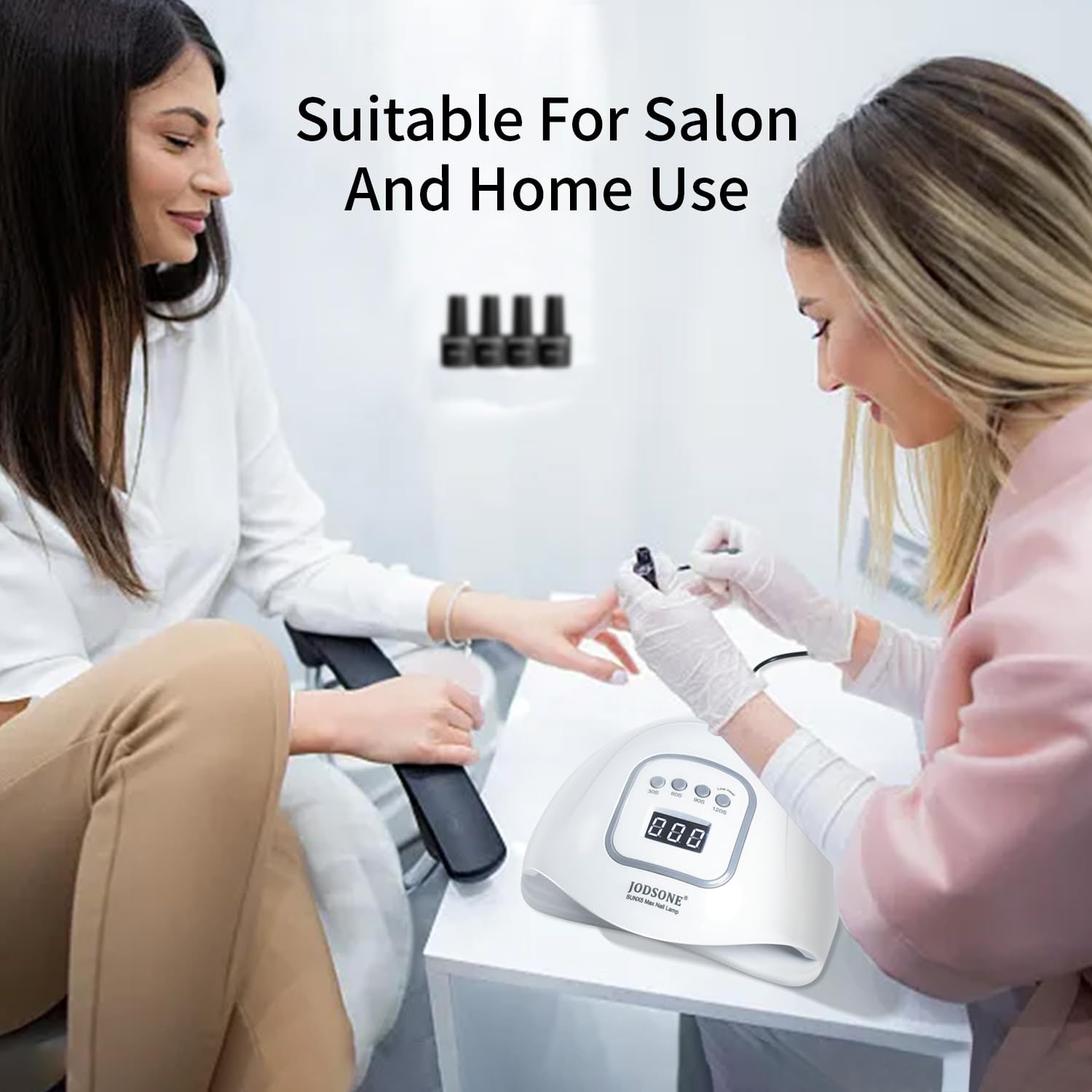 JODSONE U V LED Nail Lamp, Nail Dryer for Gel Polish, Led Light with Automatic Sensor & 4 Timers