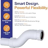PlumbEZ 1½ in Flexible Waste Pipe Connector 40mm Compression x Spigot view 2