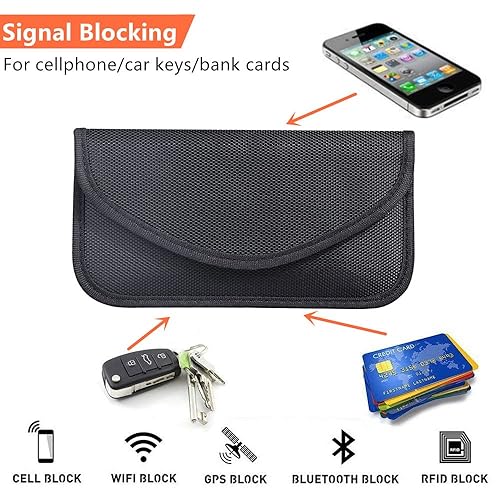 Faraday Pouch Faraday Bag For Keys Phones RFID Signal Blocker