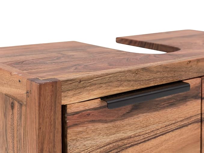 Woodkings Waschbeckenunterschrank Sydney Echtholz Akazie Hell Waschtischunterschrank Massiv Badmobel Badezimmer Badezimmerschrank Badschrank Bad Unterschrank Massivholz Mit Fuss Oder Hangend Kuche Haushalt Wohnen Unterschranke Unterschranke Kuche