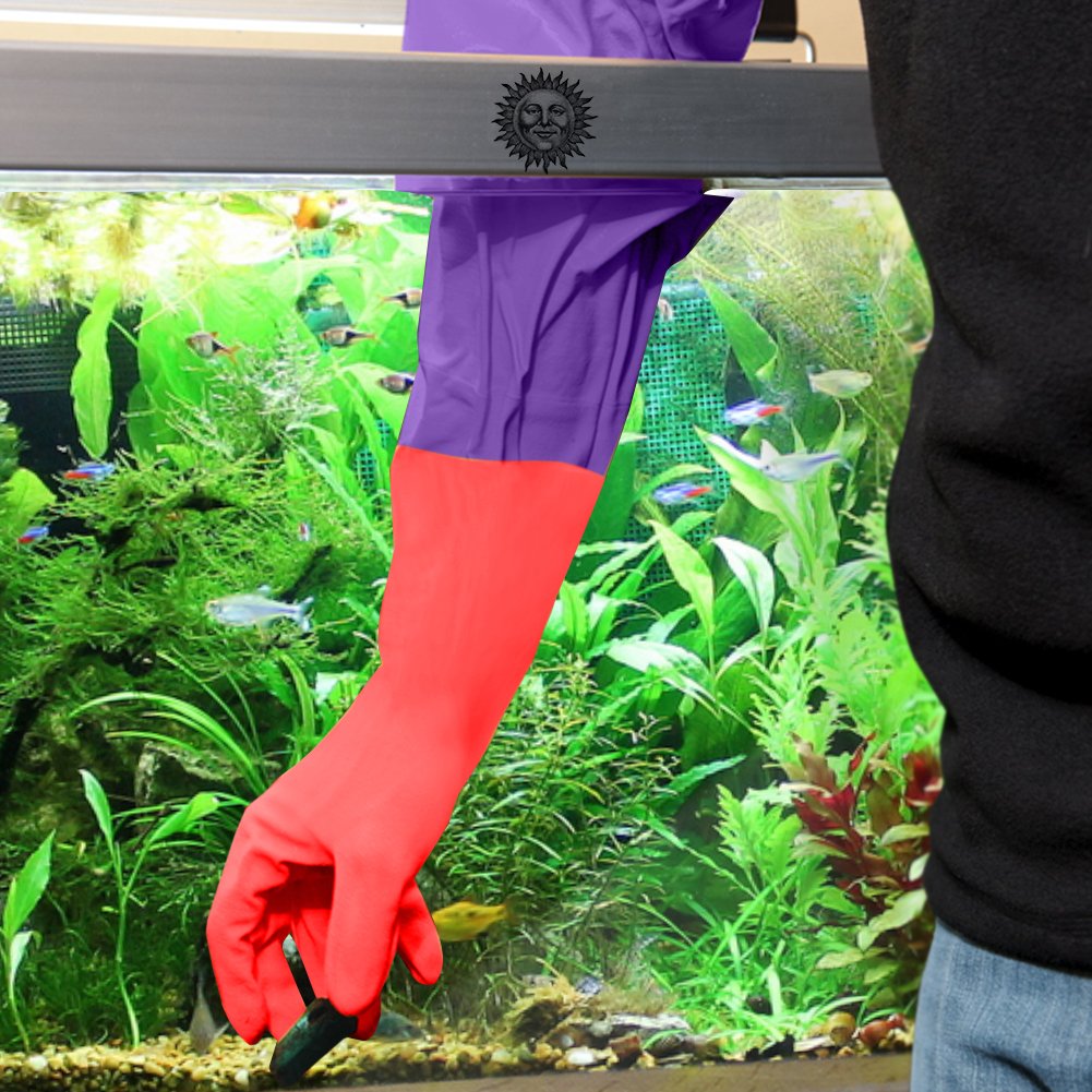 2 Aquarium Water Change Gloves by SunGrow (20\