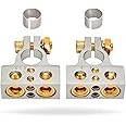 InstallGear 0/4/8 or 10 Gauge Battery Terminals with Shims - Positive and Negative - for Battery Pack, Car Battery Terminal, 