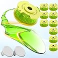 Weed Wacker String Compatible with Ryobi One Plus+ AC80RL3, 0.08'' String Trimmer Refill Line,Weed Eater String Compatible with Ryobi 18V, 24V, 40V Trimmers(10 Replacement Spools, 2 Trimmer Caps)