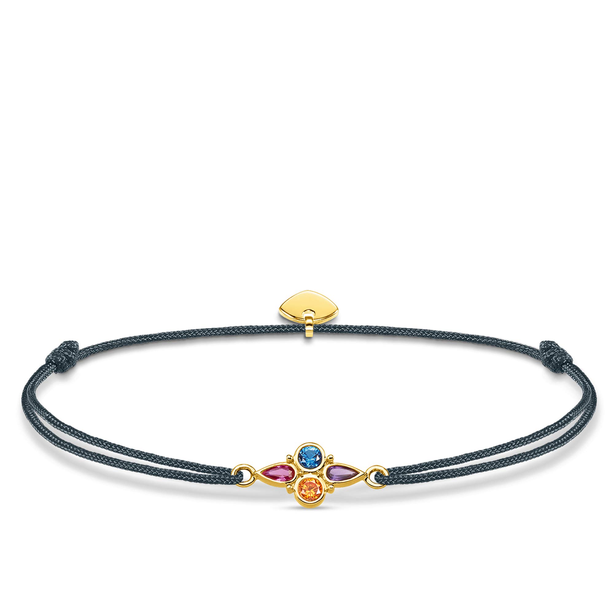 Thomas Sabo ladies-bracelet Little Secret Colourful Stones 925 Sterling silver yellow gold plating LS076-300-7-L20v — image 1