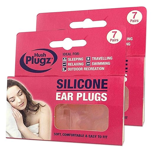Hush 7 Pairs Plugz Silicone Earplugs Pack of 7 (2 Packs) Amazon.co