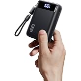 INIU Portable Charger, Smallest 20000mAh 22.5W Fast Charging Power Bank | USB-C Cable, Flight-Safe, Travel Essentials, Flashlight, Battery Pack for iPhone 18 17 16 Samsung Google, Mini Size