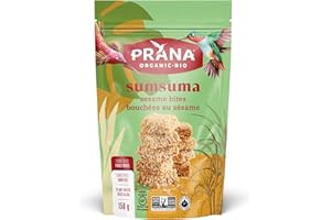 Prana Sumsuma Organic Sesame Squares | Made with Cane Sugar | Two Ingredients Non-GMO, Gluten Free, Vegan Superfood Snack (15