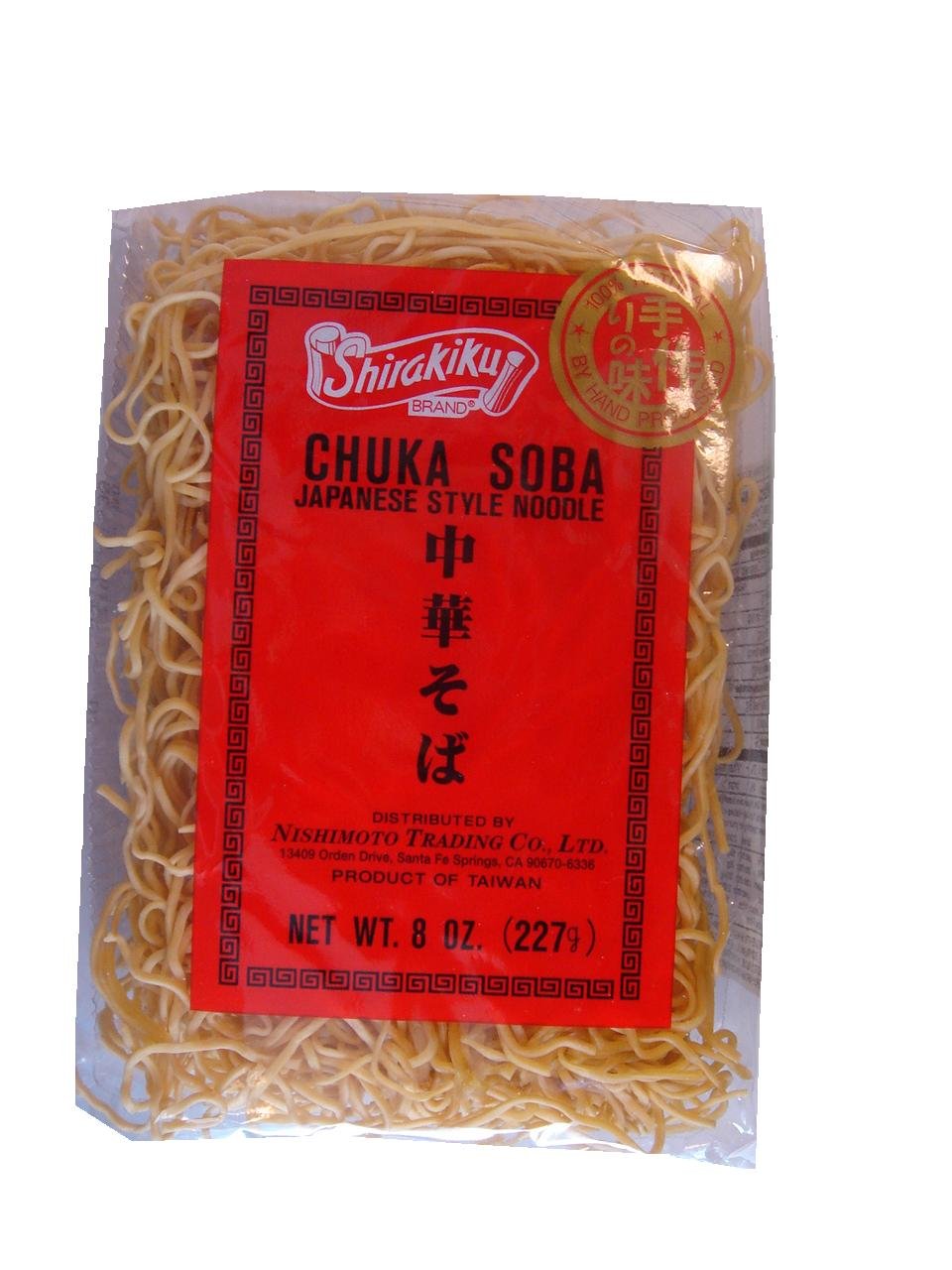 Shirakiku Chuka Soba, 8Ounce (Pack of 10) Soba Noodles
