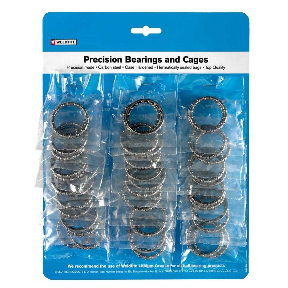 Weldtite Bottom Bracket ATB/BMX Ball Cage Bearings - Silver, 5/16 Inch โ image 1