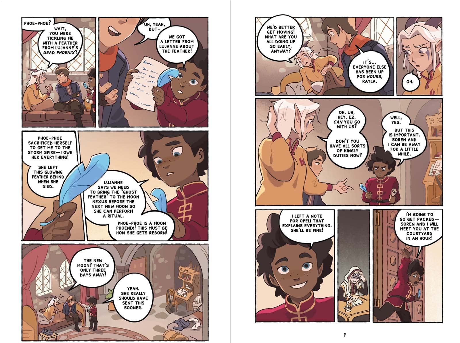 Through the Moon: A Graphic Novel (The Dragon Prince Graphic Novel #1)