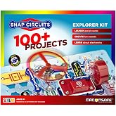 SNAP CIRCUITS Jr. SC-100 STEM Electronics Kit, 100+ Projects, Ages 8+ | Build 100+ STEM projects with 28 snap-together parts and a full-color project manual