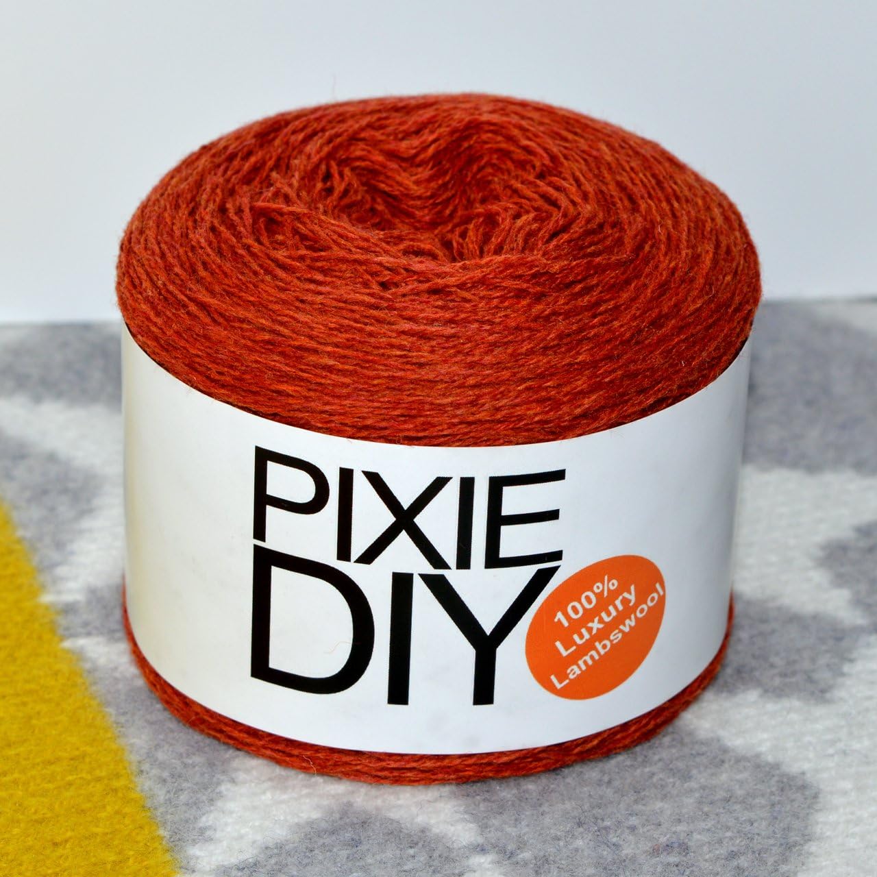 Luxury 100% Soft Scottish Lambswool – Rust - 2 Ply 2/17nm for Hand & Machine Knitting, Crochet and Crafting – Rust