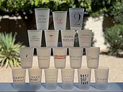 DSJPDSJP 100pcs Personalized Frosted Wedding