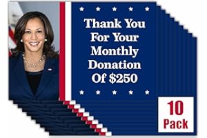 LARKMO Kamala Harris Prank Postcard Re-Election Donation Funny Practical Joke, Vice President Office Mail Gag Bulk Joke Funny Practical Joke Mail Send To Friends & Family Political Gift 10 Pack