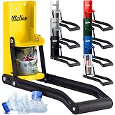 McKay Metal Can Crusher, Wall-Mounted 12/16 Oz. Smasher - Yellow | Heavy-Duty Recycling Smasher for Aluminum Seltzer, Soda, Beer Cans and Bottles, Gadgets for Home