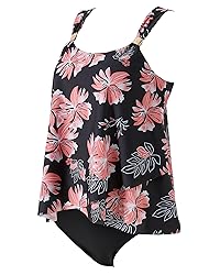 RXRXCOCO Women Tankini Bathing Suits Ruffle High
