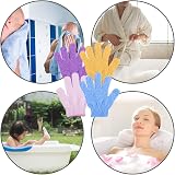 Duufin Exfoliating Gloves 14 Pairs Body Scrubber 7 Colours for Spa view 5