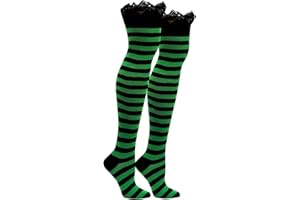 EVERYTHING LEGWEAR Sock House Co. Thigh High Socks - Over the Knee Stockings - Fits Shoe Size: 4-10 (Ladies)