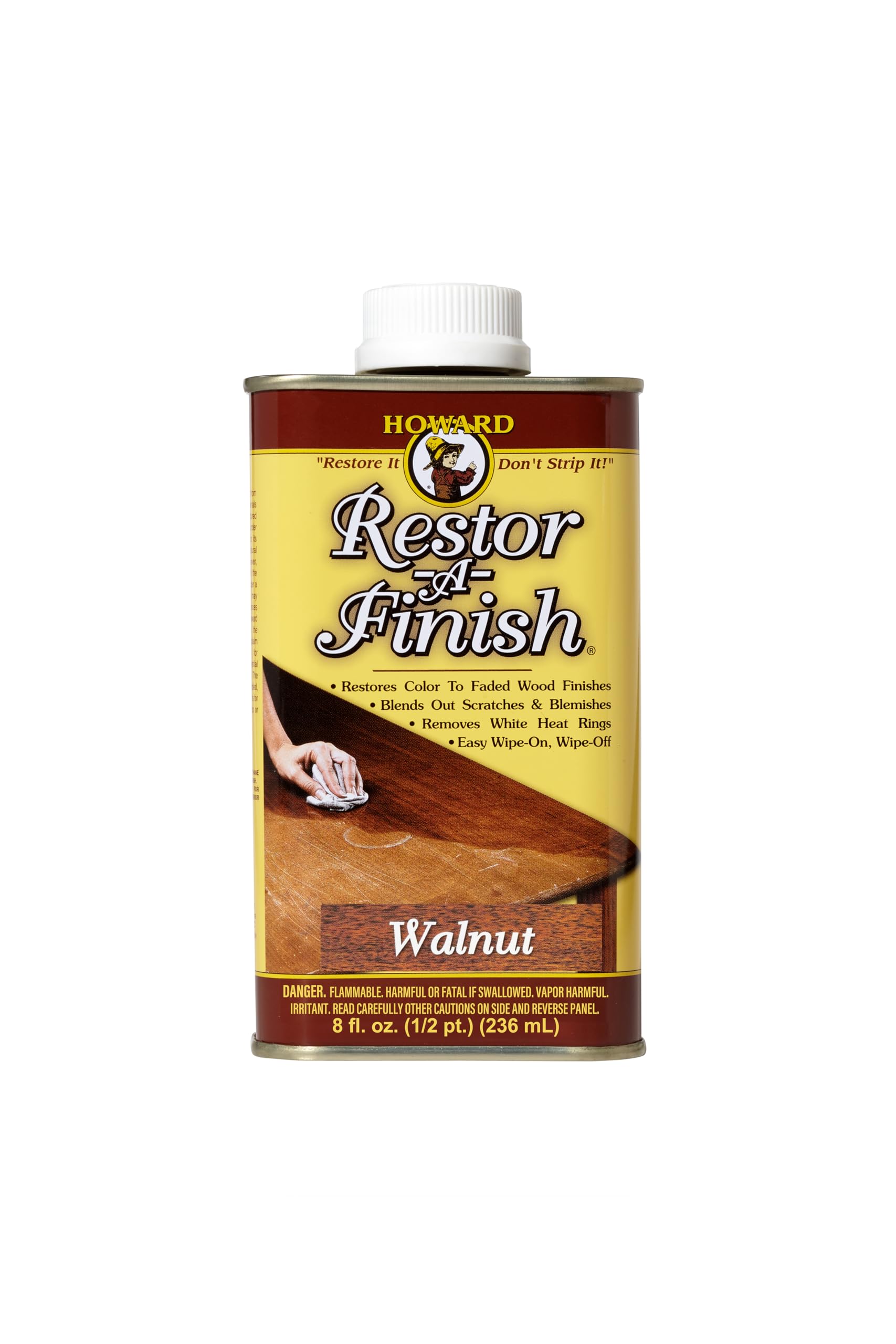 Howard Restor-A-Finish Walnut RF4008 Restore The Original Finish on Wooden Furniture 236ml โ image 1
