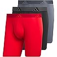 adidas Men's Microfiber Boxer Brief, Performance Boxer Briefs Underwear Pack for Men