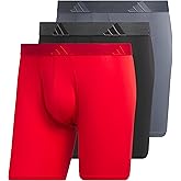 adidas Men's Microfiber Boxer Briefs Underwear (Multipack) Athletic Stretch-Fit