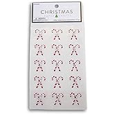 Candy Cane Gemstone Christmas Stickers for Journaling, Scrapbooking, Cardmaking, Arts & Crafts - 15 Pieces