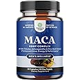 Potent Black Maca Root Capsules for Men - Herbal Wellness Supplement with Siberian Ginseng Ashwagandha and Black Maca Root - Men’s Wellness Supplement to Support General Health (Trial Size)
