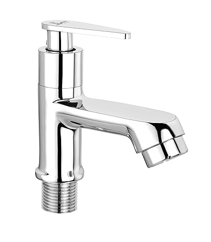 TNL Arrow Pillar Quarter Turn Brass Made Bib Cock C.P Fittings Tap with Foam Flow Aerator