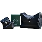 CRESTWOOD Shooting Rest Bags Front and Rear, Rifle Sand Bags for Shooting Range & Hunting, Durable Weighted Gun Rest Support, Bench Rest Shooting Sandbags for Rifles & Pistols (Unfilled)