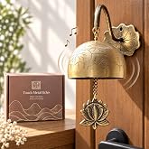 Solid Brass Bell for Door, Shopkeepers Bell for Door Opening, Magnetic Door Chime for Home &amp; Business Entrance, Made in Korea