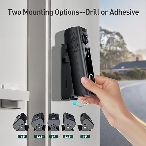 XTU Doorbell Camera Wireless No Subscription, 2K Video Doorbell with Chime,  2-way Audio, Instant Alert, Human