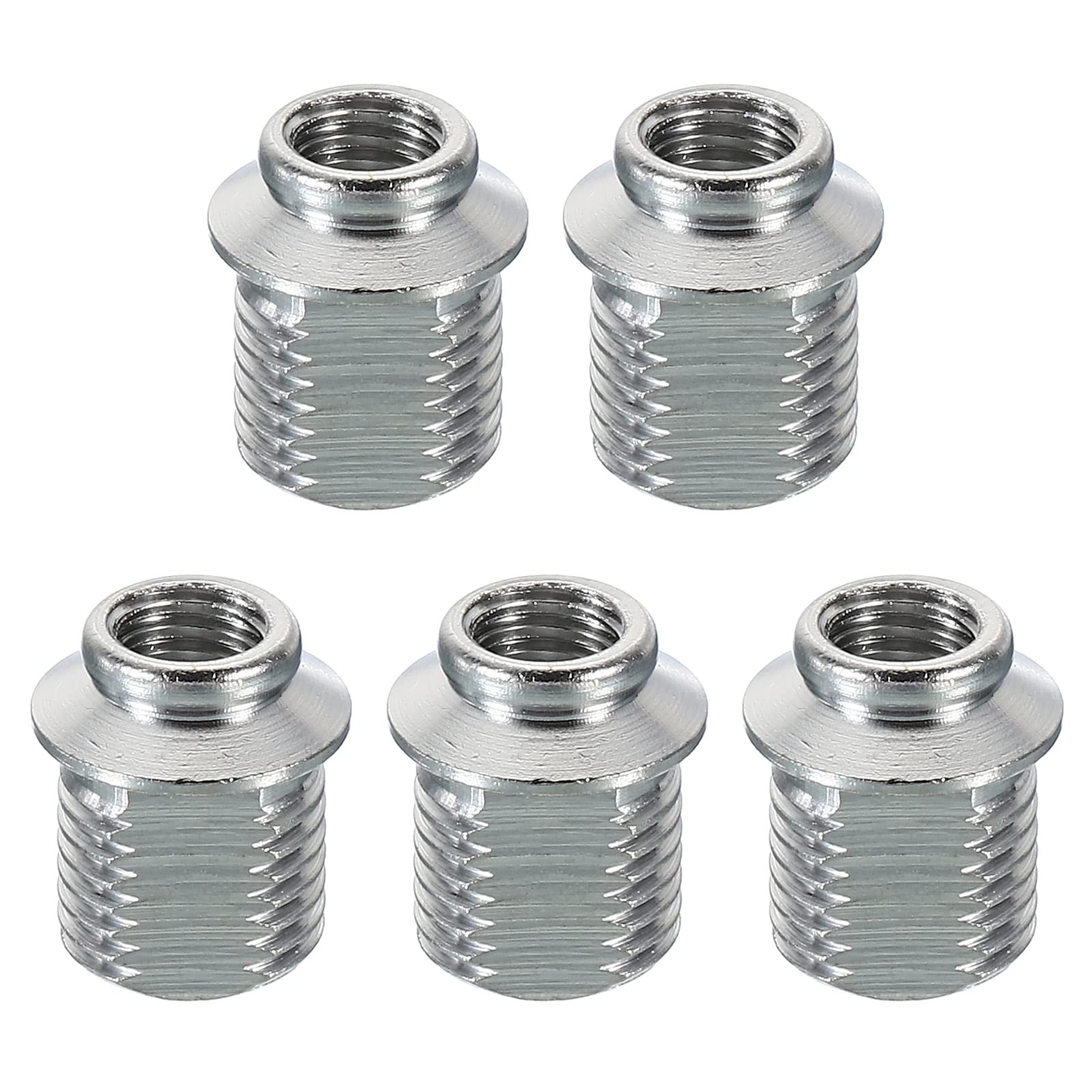 PATIKIL Thread Reducing Nut, 5 Pack M10 Male to M6 Fine Thread Female Gooseneck Hose Adapter Bracket Conversion Nut for Microphone Gooseneck Hose