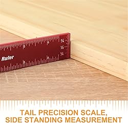 Violetfox Woodworking Ruler, 3Pcs Precision Pocket