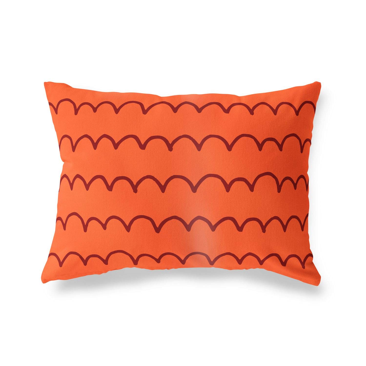 Bonamaison Decorative Cushion Cover Orange & Bordeux, Throw Pillow Covers, Home Decorative Pillowcases for Livingroom, Sofa, Bedroom, Size: 35x50 Cm - Designed and Manufactured in Turkey