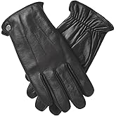 Vislivin Leather Winter Gloves for Men Touchscreen Cold Weather Gloves Leather Driving Glove