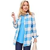 Woman Within Plus Size Classic Flannel Shirt