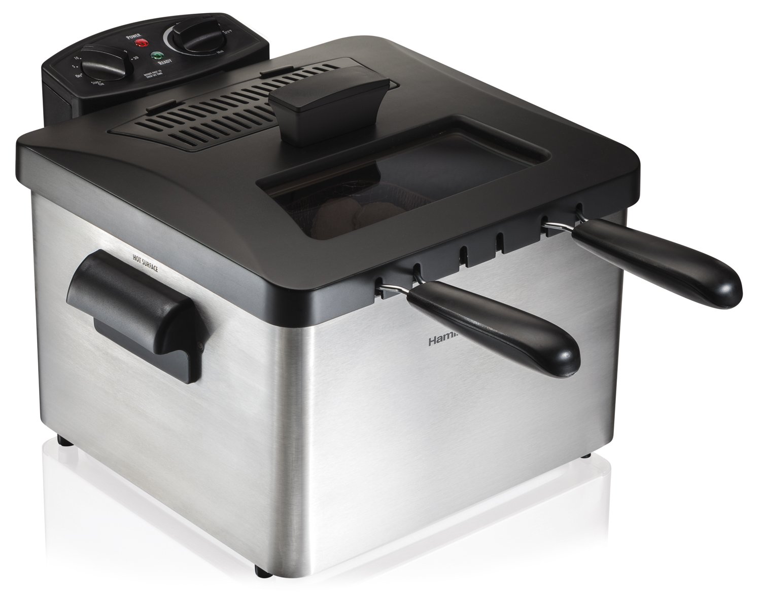 Hamilton Beach 35034 Double Basket Deep Fryer, Professional Grade