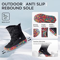 HAPPY NOCNOC Boys Girls Snow Boots Waterproof