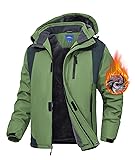 Zoofly Mens Ski Jackets Fleece Lining Warm Winter