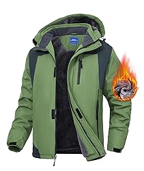 Zoofly Winter Jackets Mens Warm Fleece Windproof