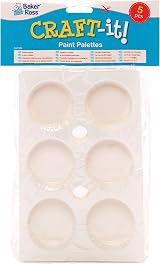 Baker Ross 6-Well Paint Palettes (Pack of 5) for Kids, 23cm x 15cm view 6
