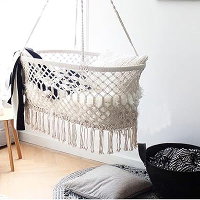 Macrame Cradle Hanging Hammock for Baby Pure Bahrain Ubuy