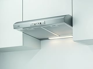 AEG DUB1611M Unterbau-Dunstabzugshaube / Abluft oder Umluft / 60cm / Edelstahl / max. 71 m³/h / min. 63 – max. 69 dB(A) / D / Schiebeschalter