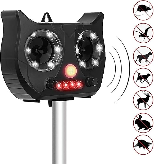 Suneducationgroup Com Pir Battery Power Ultra Sonic Garden Pest Repeller Cat Dog Fox Animal Deterrent Home Garden Ultrasonic Pest Repellers